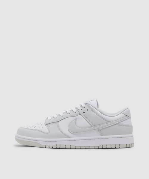 Nike Dunk Low Retro Sneakers In Grey Leather In White/photon Dust