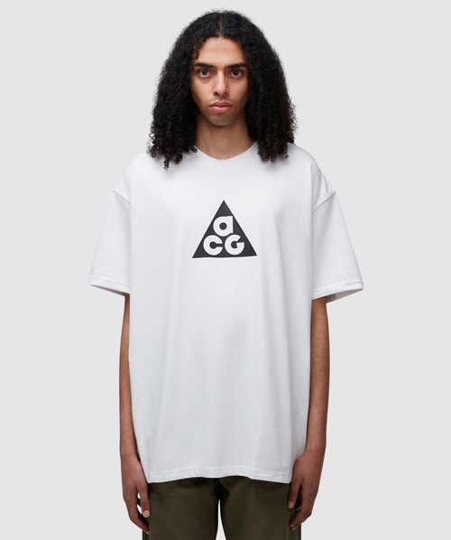 Shop Nike Acg Dri-fit Logo T-shirt In Summit White