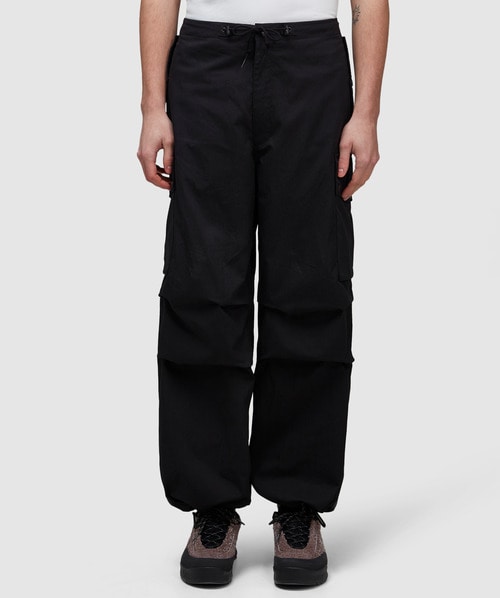 Needles Wide-leg Cargo Trousers In Black
