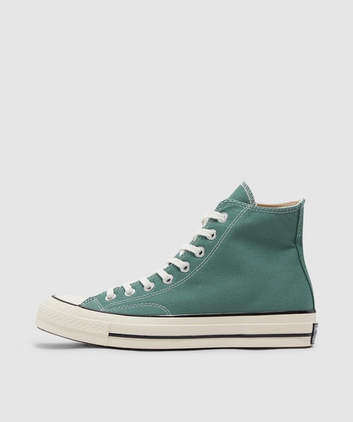Converse Logo Decorated High-top Board Shoes In Admiral Elm/egret/black