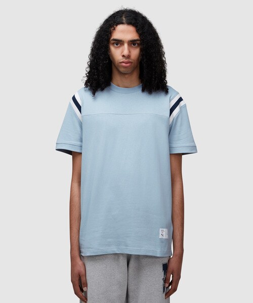 Shop Puma X Noah Jet Sleeve T-shirt In Blue Wash