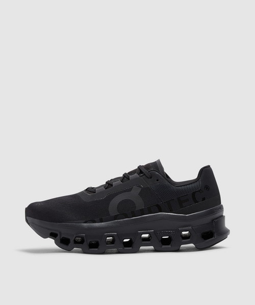 On Cloudmster Void Rubber-trimmed Mesh Running Sneakers In Black