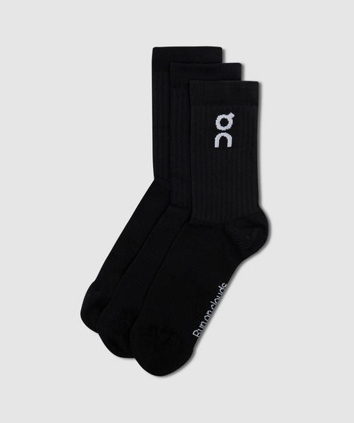 On 3-pack Logo Sock In Black