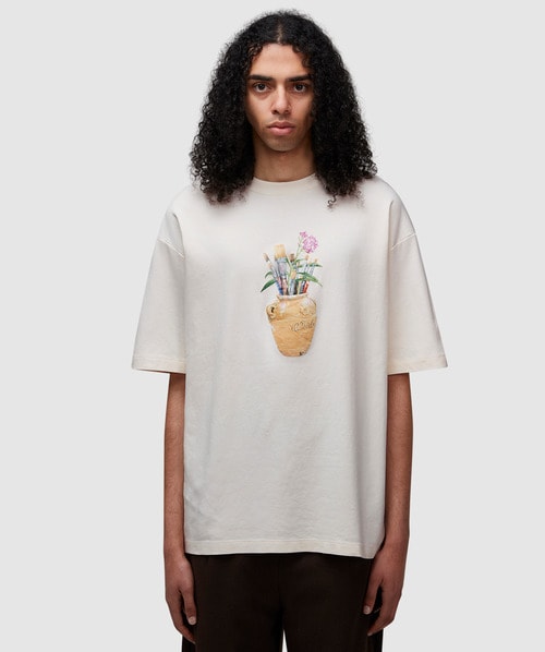 Shop Drôle De Monsieur Pinceaux T-shirt In Cream