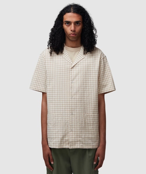 Drôle De Monsieur Beige 'la Chemise Carreaux' Shirt In Beige