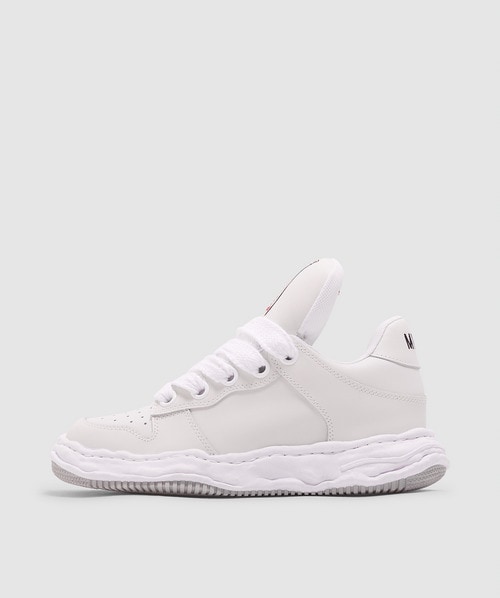 Miharayasuhiro Wayne Low Original Sole Leather Sneaker In White