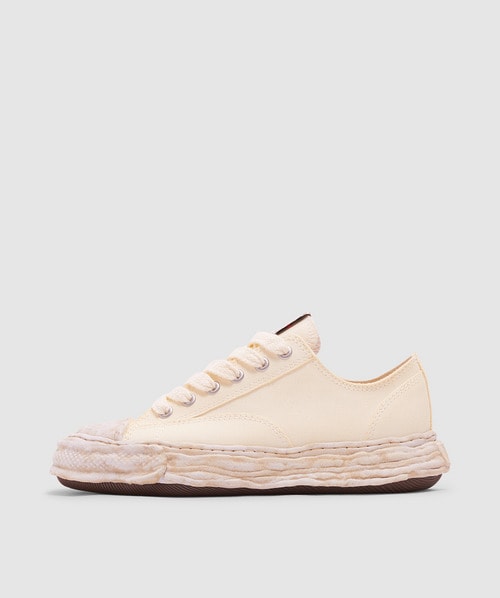 Miharayasuhiro Peterson 23 Low Original Sole Canvas Sneaker In White