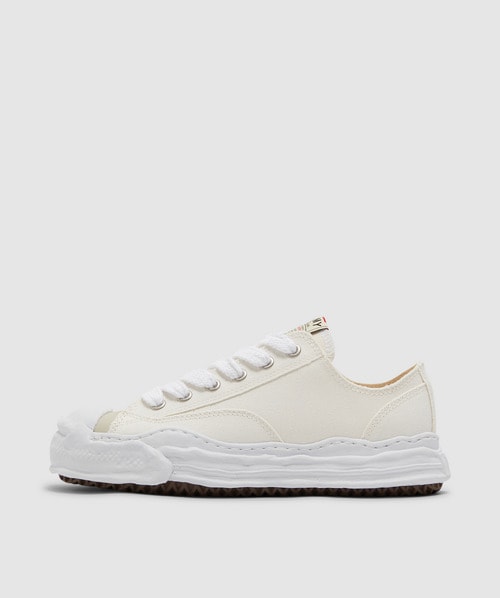 Miharayasuhiro Hank Low Original Sole Canvas Low Top Sneaker In White