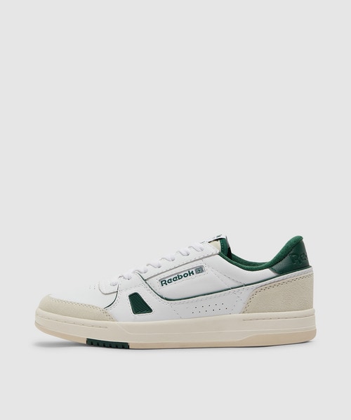 Reebok Lt Court Trainer In White/chalk/drkgrn