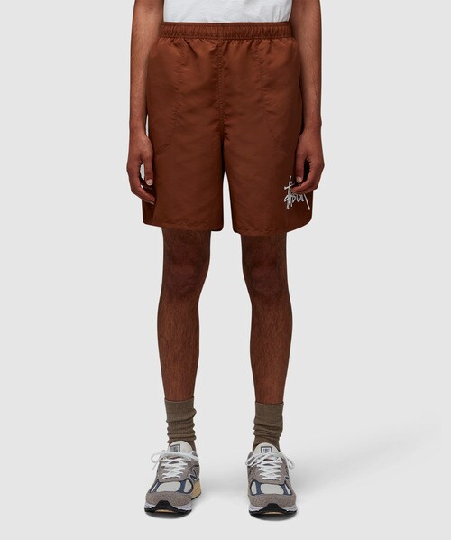 Stussy Big Basic Water Short In Coffee