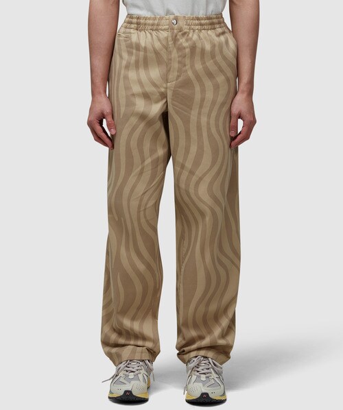 Parra Flowing Stripes Pant In Tan