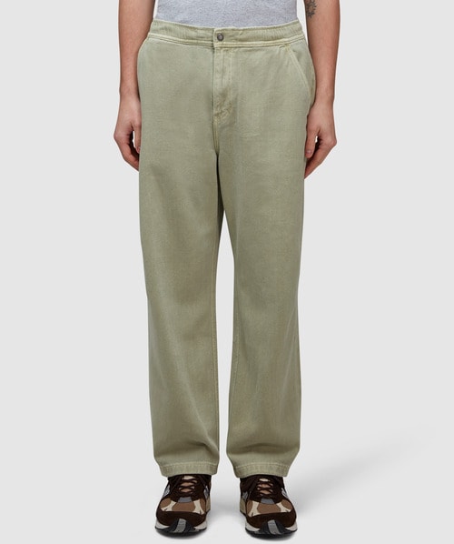 Thisisneverthat Overdyed Twill Pant In Beige