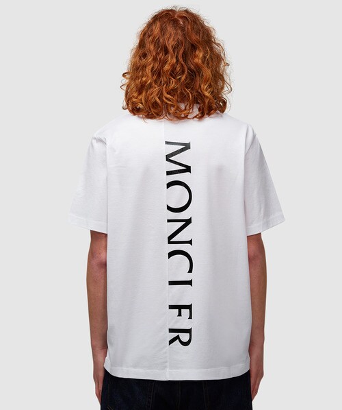 Moncler Script Logo T-shirt In White