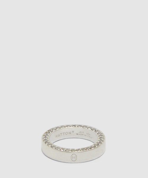 Hatton Labs Spikes Band Ring In Silver