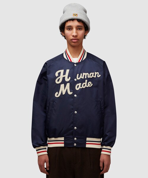 Human Made Nylon Stadium Jacket In Blue | ModeSens