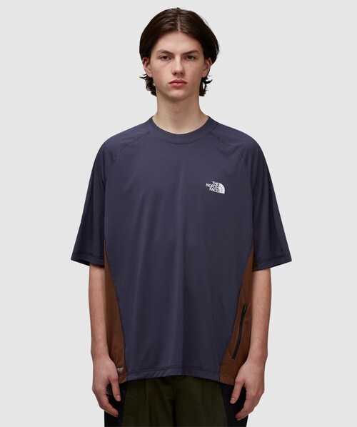 The North Face X Special Projects X Undercover Performance T-shirt In Periscope Grey-dark Earth Brown