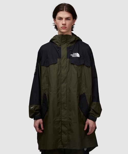 The North Face X Special Projects X Undercover Packable Fishtail Parka Jacket In Forest Night Green-tnf Black