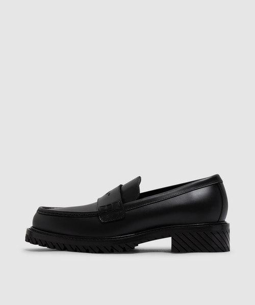 Off White C/o Virgil Abloh Military Loafer In Black Blac