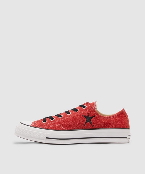 Converse X Stussy 70 Ox Sneaker In Poppy Red