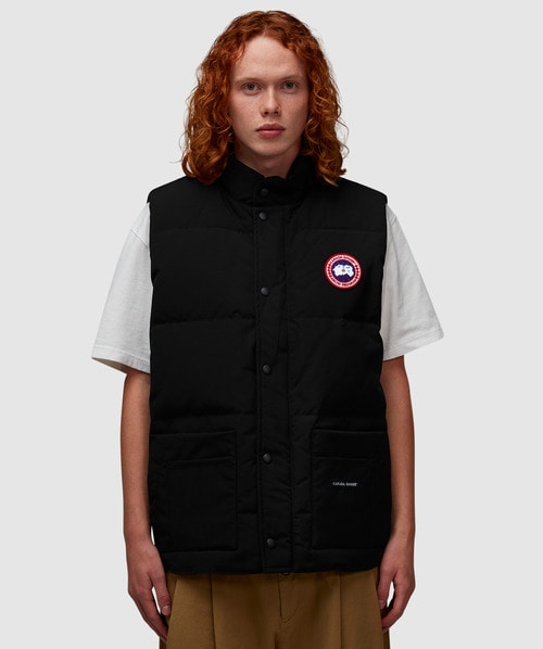 Shop Canada Goose Freestyle Gilet Vest In Black