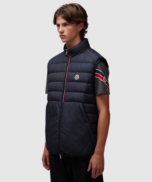Moncler Rabuons gilet vest | BLUE | SEVENSTORE