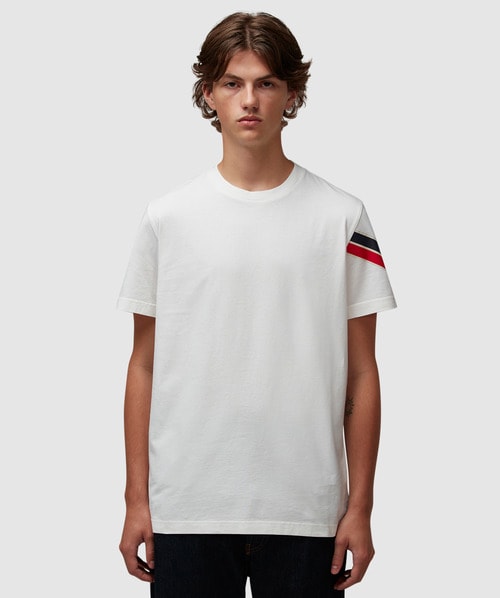Moncler Tricol arm stripe t-shirt | WHITE | SEVENSTORE