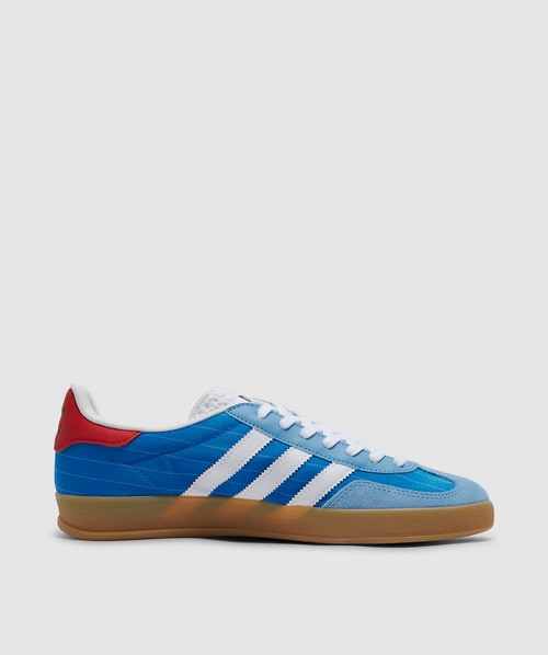 adidas Gazelle indoor sneaker | LINEN GREEN/SOLAR ORANGE/GUM