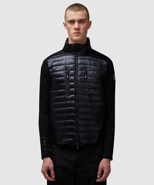 Moncler Zip Down Front Cardigan In Black