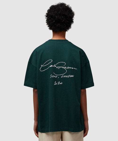 Cole Buxton Signature T-shirt In Forest Green