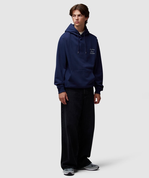 【DROLE DE MONSIEUR】 Fauteuil Le Hoodie Navy Drole de Monsieur Men's Drôle de Monsieur Armchair Hoodie in