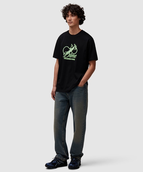 【DIME】 Cursive Power T-Shirt White Dime Cursive Power T-Shirt in White for Men | Lyst