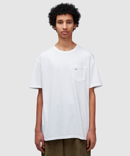 Noah Core Logo Pocket T-shirt In White