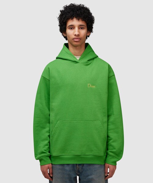 Shop Dime Classic Small Logo Hoodie In Kelly Green