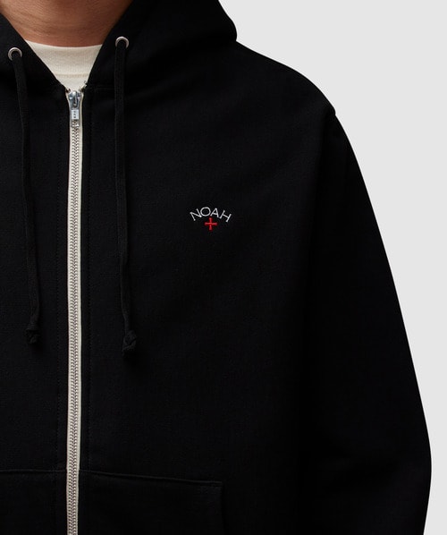 Noah Lightweight zip up hoodie | BLACK | SEVENSTORE