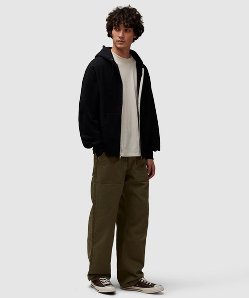 Noah Lightweight zip up hoodie | BLACK | SEVENSTORE