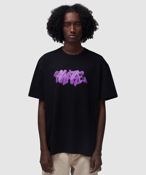 Awake Ny Graffiti Logo T-shirt In Black