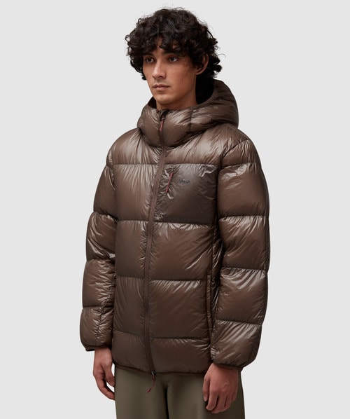 NANGA Mountain lodge hooded down jacket | A.BLUE | SEVENSTORE