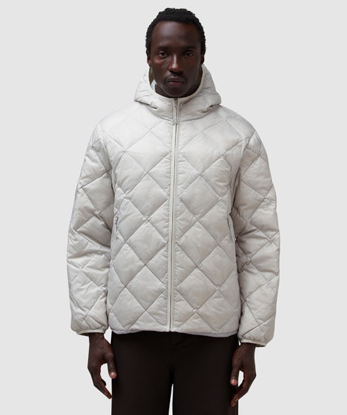 Hiking Patrol Light hooded down jacket | LIGHT GREY | SEVENSTORE