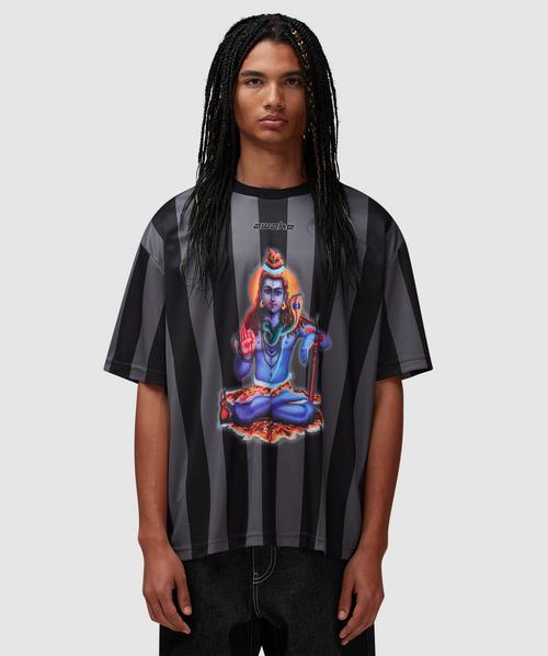 Awake NY Soccer jersey t-shirt | BLACK | SEVENSTORE