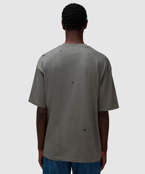 Acne Studios☆Exford button logo Tシャツ【UK発】 Acne Studios Exford button logo t-shirt | MOSS GREEN
