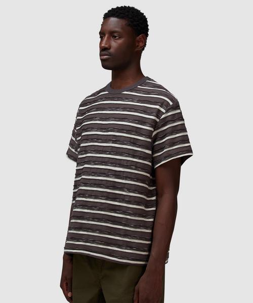 Brain Dead Casey striped t-shirt | BROWN | SEVENSTORE