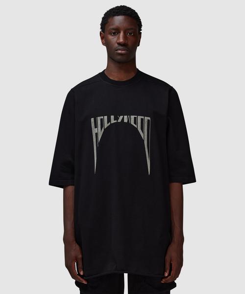 Rick Owens Jumbo Hollywood t-shirt | BLACK/PEARL | SEVENSTORE