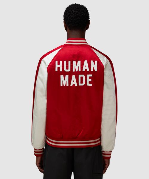 HUMAN MADE ❤️ NYLON STADIUM JACKET L Red Human Made Nylon Stadium Jacket Red | SOMEWHERE®