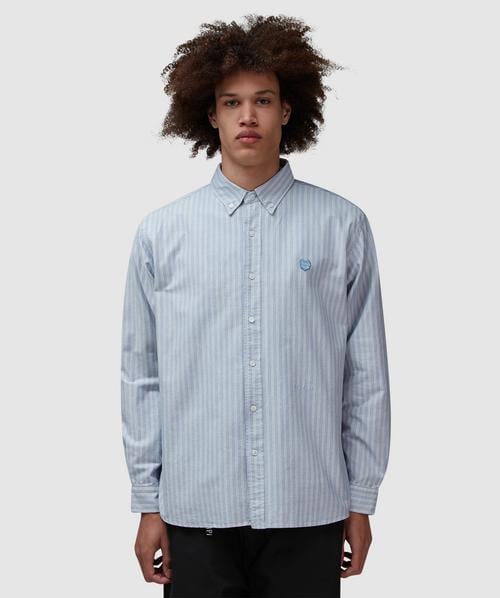 Human Made Striped BD shirt | BLUE | SEVENSTORE