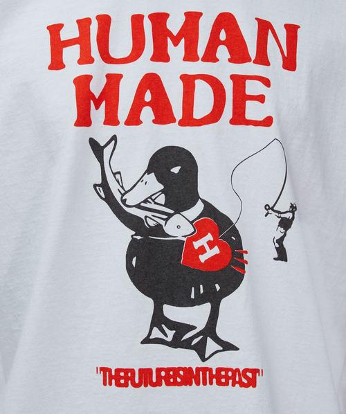 HUMAN MADE○Fishing Duck T-Shirt〇関税送料込 Human Made Men's Fishing Duck T-Shirt in White Human Made