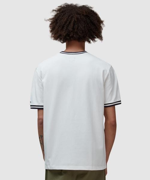 Noah Striped ringer t-shirt | WHITE/NAVY | SEVENSTORE