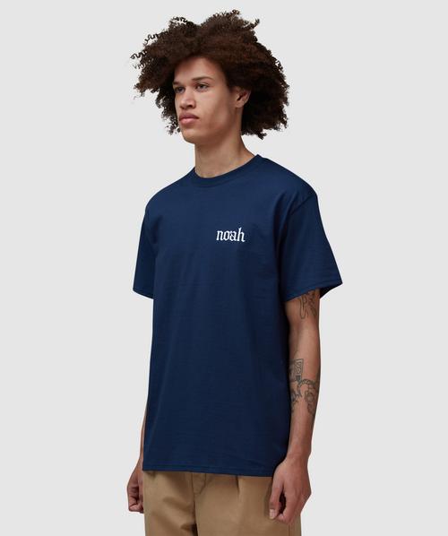 Noah Gothic N t-shirt | NAVY | SEVENSTORE