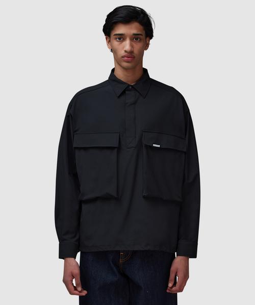 Metalwood Ripstop overshirt | BLACK | SEVENSTORE