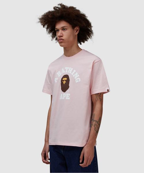 A BATHING APE COLLEGE TEE ピンク XS A BATHING APE COLLEGE TEE ピンク XS A BATHING APE tシャツ