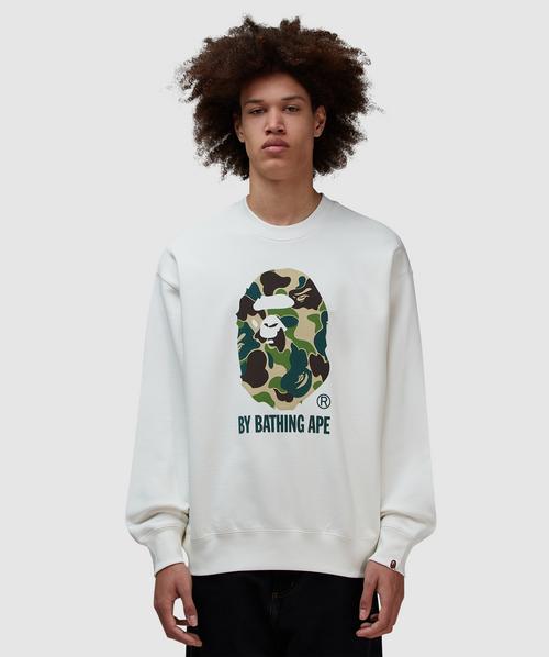 A BATHING APE® Abc Camo Ape Head Relaxed Fit Crewneck